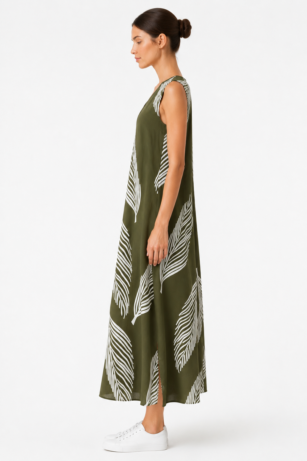 Sommerkleid Damen – Leicht, Bedruckt & mit V-Ausschnitt