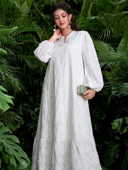 Elegantes Maxi-Kleid Damen – Festlich & Langarm