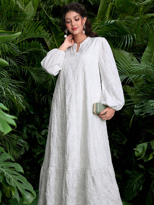 Elegantes Maxi-Kleid Damen – Festlich & Langarm