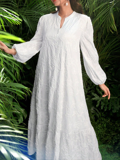 Elegantes Maxi-Kleid Damen – Festlich & Langarm