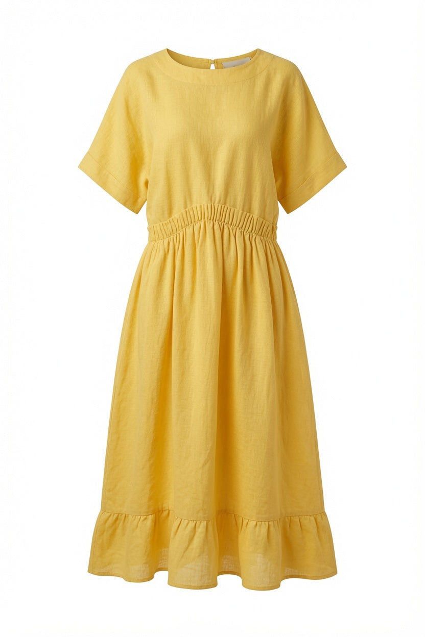 Lässiges Maxikleid mit elastischer Taille