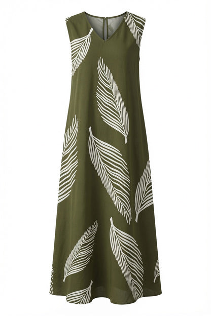 Sommerkleid Damen – Leicht, Bedruckt & mit V-Ausschnitt