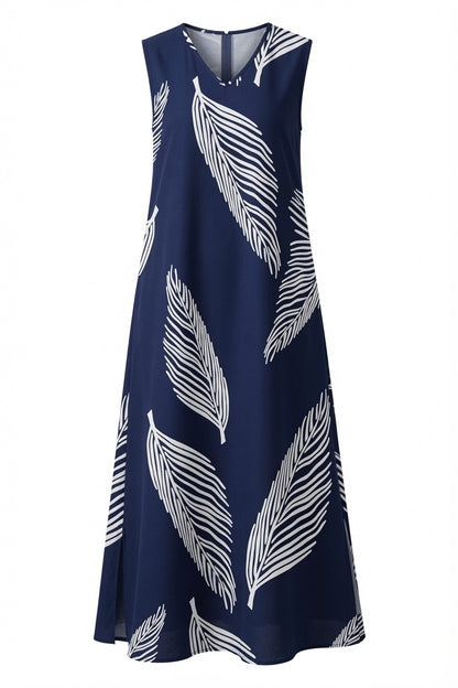Sommerkleid Damen – Leicht, Bedruckt & mit V-Ausschnitt